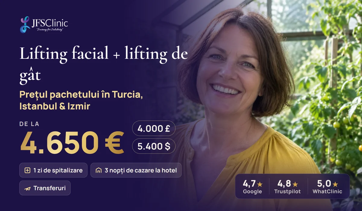 Lifting de gât vacanță Turcia